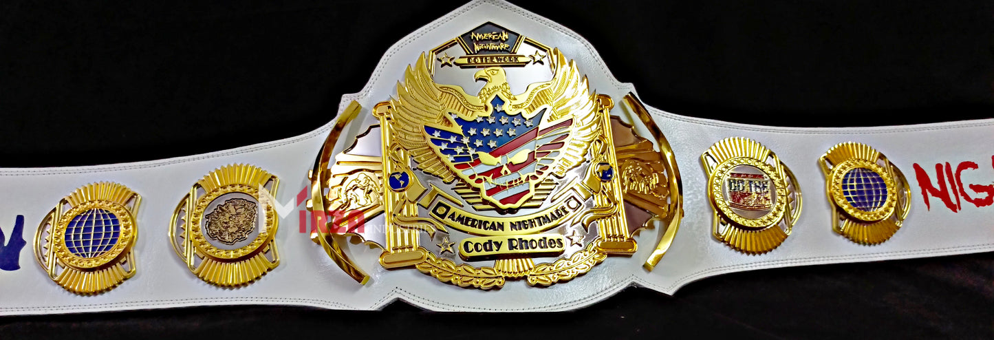 Cody Rhodes American Nightmare World Wrestling Championship Belt Zinc 6MM CNC