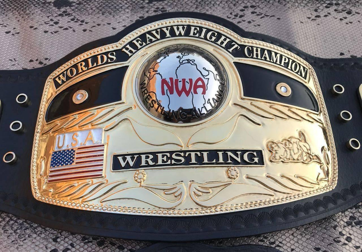 NWA Domed Globe Heavyweight 24K Gold Championship Belt