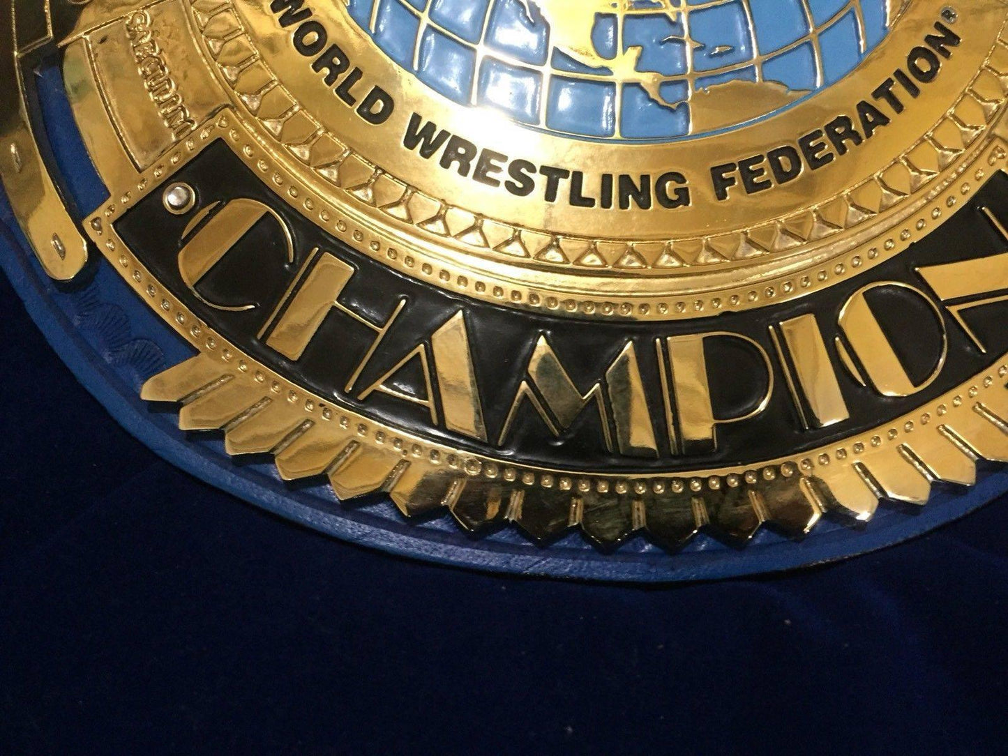 WWF BIG EAGLE ATTITUDE ERA 24K GOLD Championship Title Belt