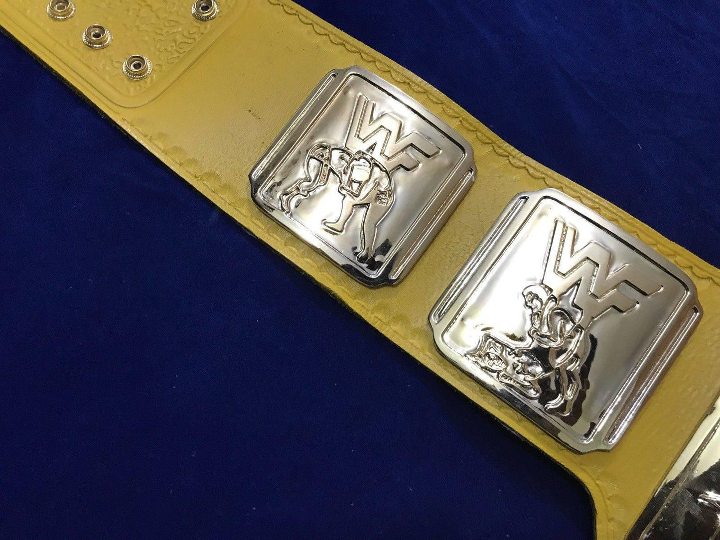 WWF INTERCONTINENTAL YELLOW GOLD Zinc Championship Title Belt