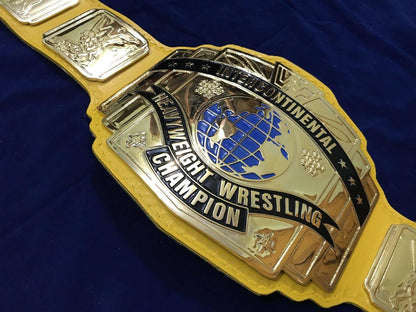 WWF INTERCONTINENTAL YELLOW GOLD Zinc Championship Title Belt