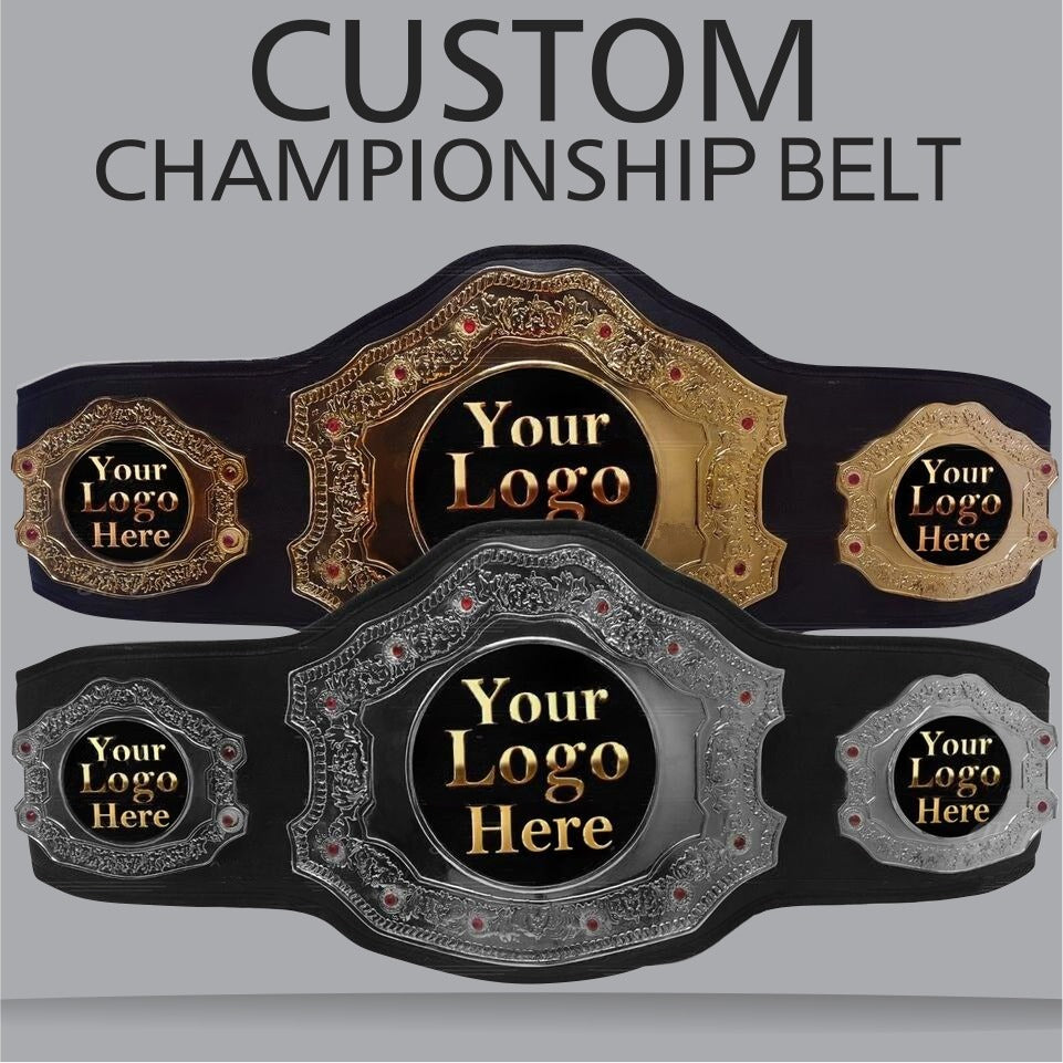 Personalized Heavyweight Wrestling Championship Belt Handmade Custom Logo Award Title Belt