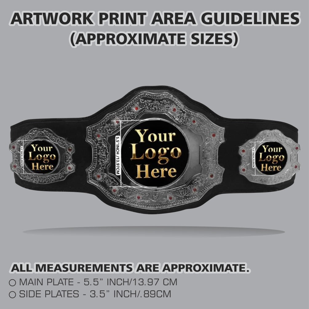 Personalized Heavyweight Wrestling Championship Belt Handmade Custom Logo Award Title Belt