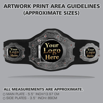 Personalized Heavyweight Wrestling Championship Belt Handmade Custom Logo Award Title Belt