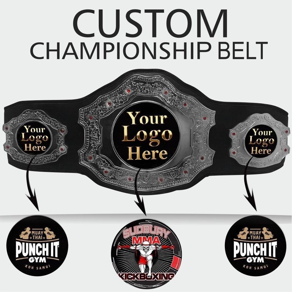 Personalized Heavyweight Wrestling Championship Belt Handmade Custom Logo Award Title Belt