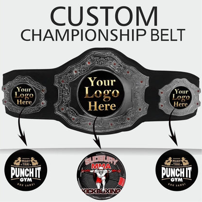 Personalized Heavyweight Wrestling Championship Belt Handmade Custom Logo Award Title Belt