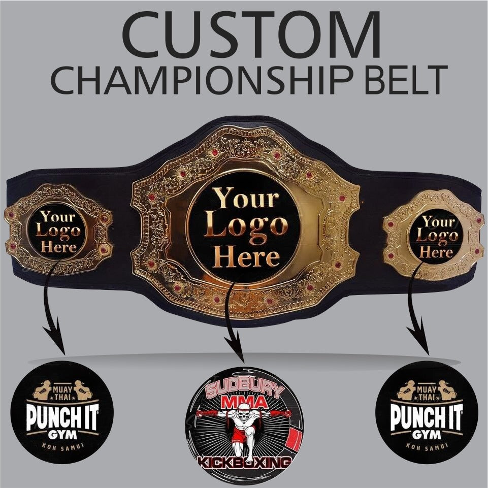 Personalized Heavyweight Wrestling Championship Belt Handmade Custom Logo Award Title Belt