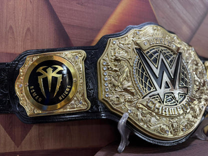 2023 World Heavyweight Wrestling Championship Title Belt Replica Roman Reigns Side Plates