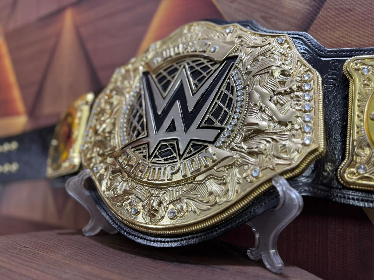 2023 World Heavyweight Wrestling Championship Title Belt Replica Roman Reigns Side Plates