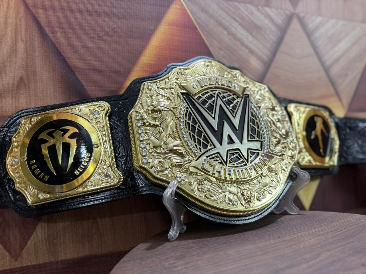 2023 World Heavyweight Wrestling Championship Title Belt Replica Roman Reigns Side Plates