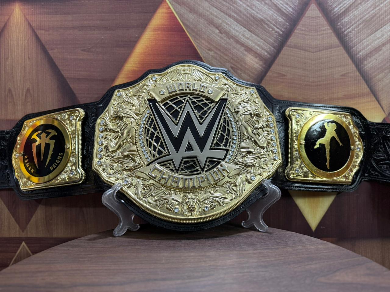 2023 World Heavyweight Wrestling Championship Title Belt Replica Roman Reigns Side Plates