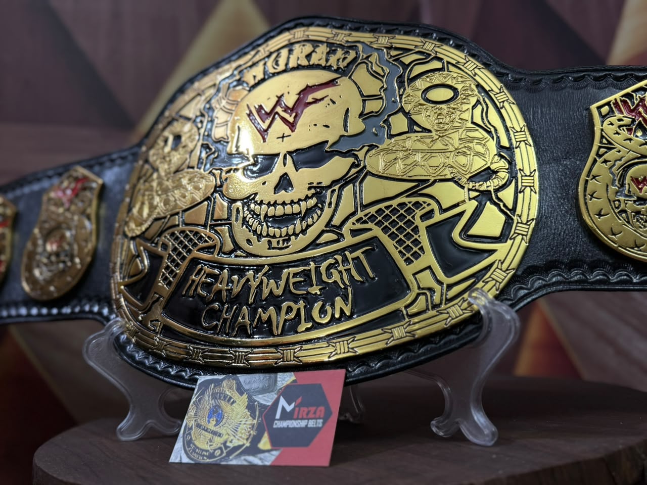 WWF Smoking Skull Heavyweight Wrestling Championship Belt (Snake Skin Back)