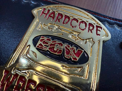 ECW WORLD WRESTLING Championship Replica Belt With Red Stitching