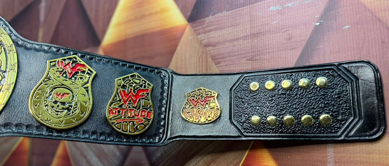 WWF Smoking Skull Heavyweight Wrestling Championship Belt (Snake Skin Back)