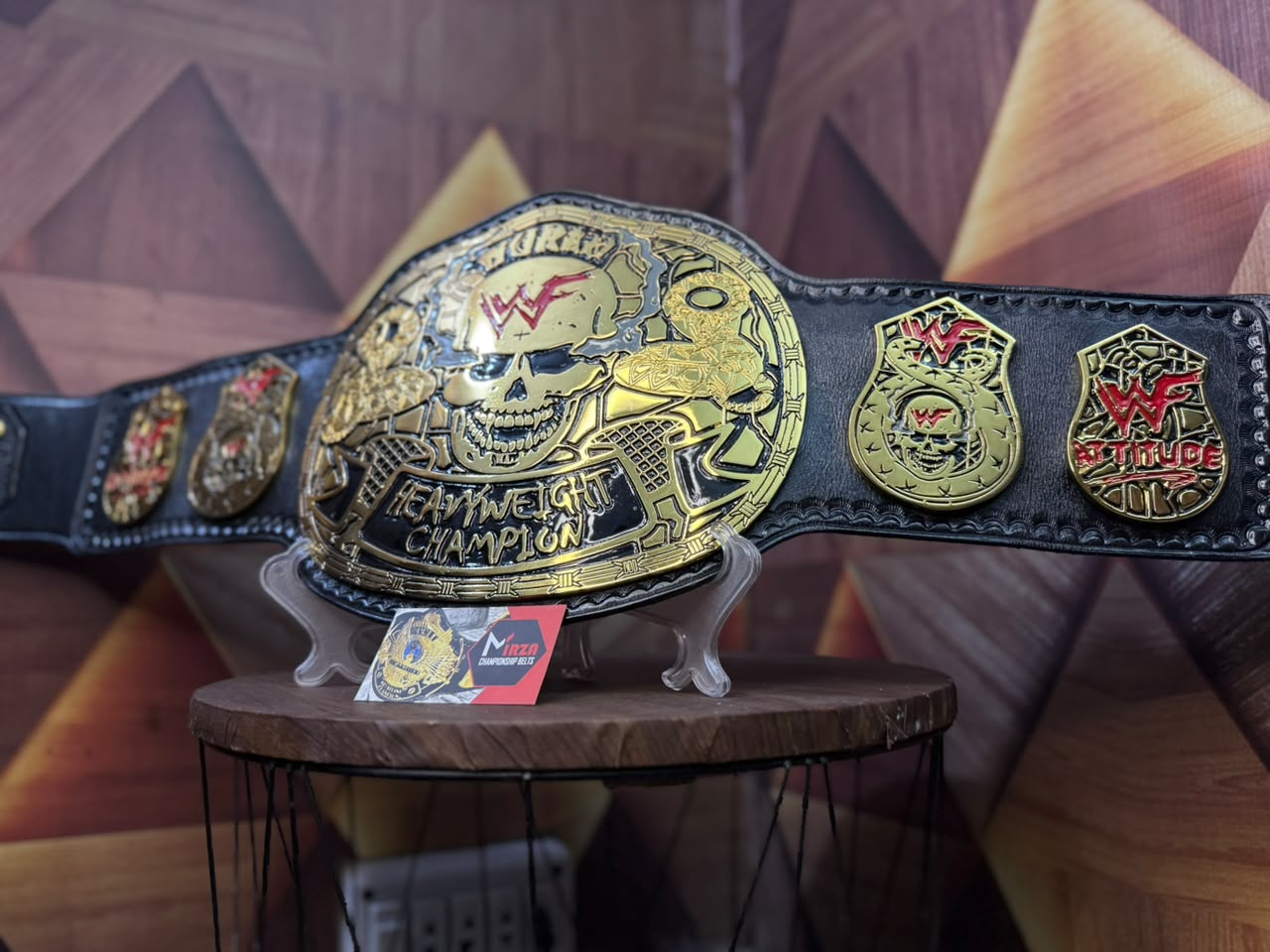 WWF Smoking Skull Heavyweight Wrestling Championship Belt (Snake Skin Back)
