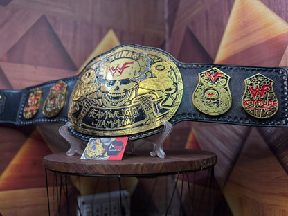 WWF Smoking Skull Heavyweight Wrestling Championship Belt (Snake Skin Back)
