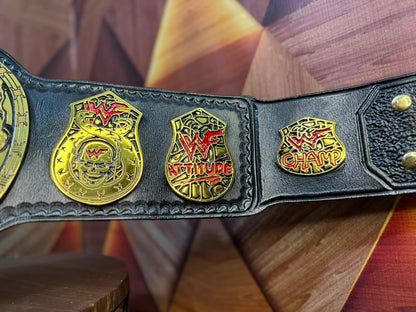WWF Smoking Skull Heavyweight Wrestling Championship Belt (Snake Skin Back)
