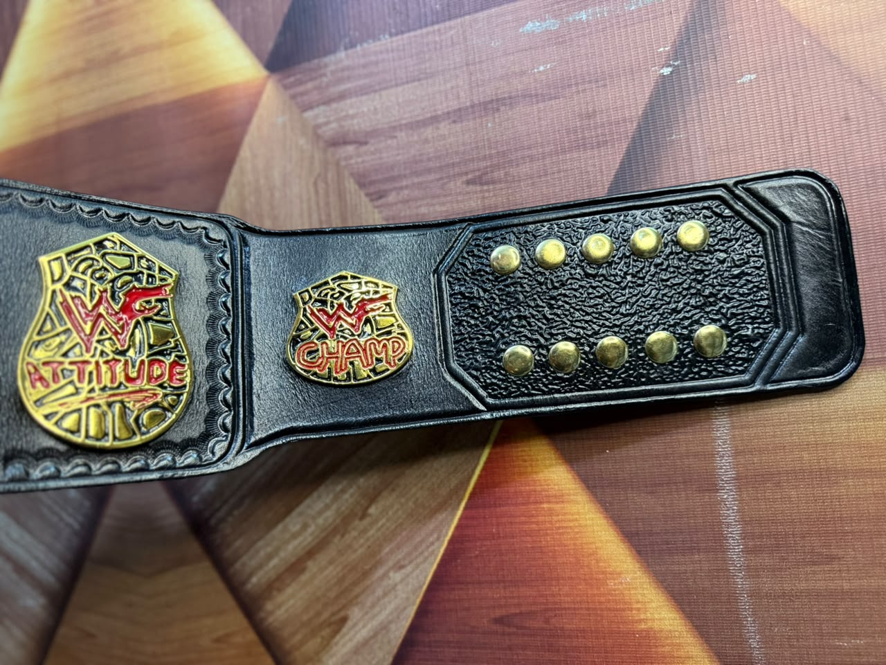 WWF Smoking Skull Heavyweight Wrestling Championship Belt (Snake Skin Back)