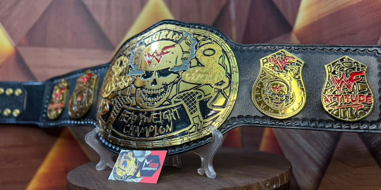 WWF Smoking Skull Heavyweight Wrestling Championship Belt (Snake Skin Back)