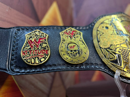 WWF Smoking Skull Heavyweight Wrestling Championship Belt (Snake Skin Back)