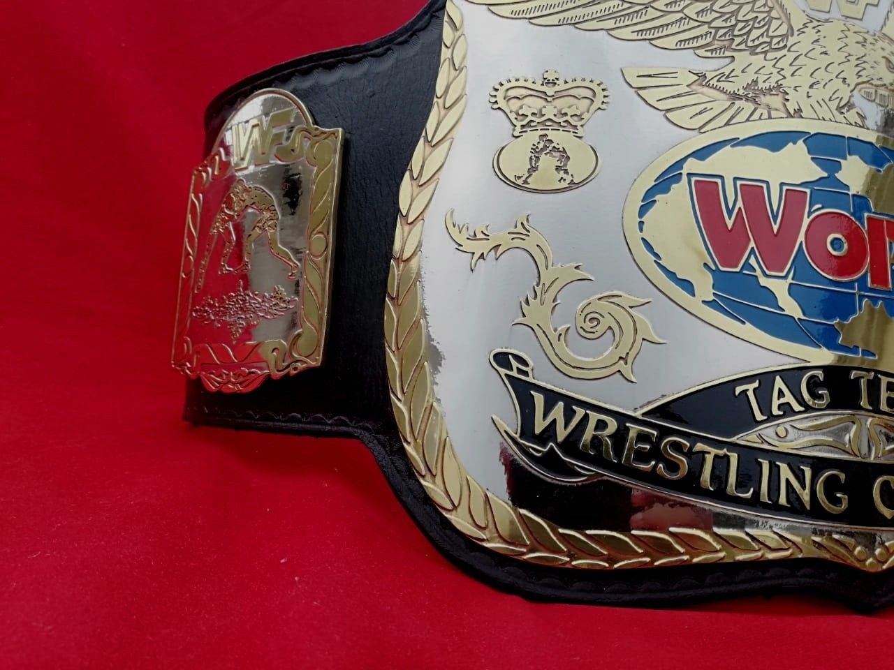 WWF Tag Team Wrestling Championship Replica Title Belt