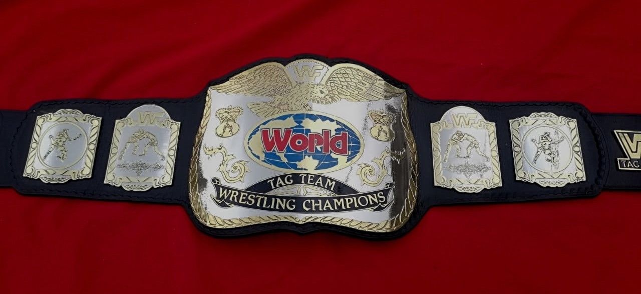 WWF Tag Team Wrestling Championship Replica Title Belt