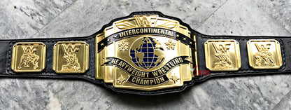 WWF Intercontinental Wrestling Championship Replica Title Belt CNC 24k Gold Plated