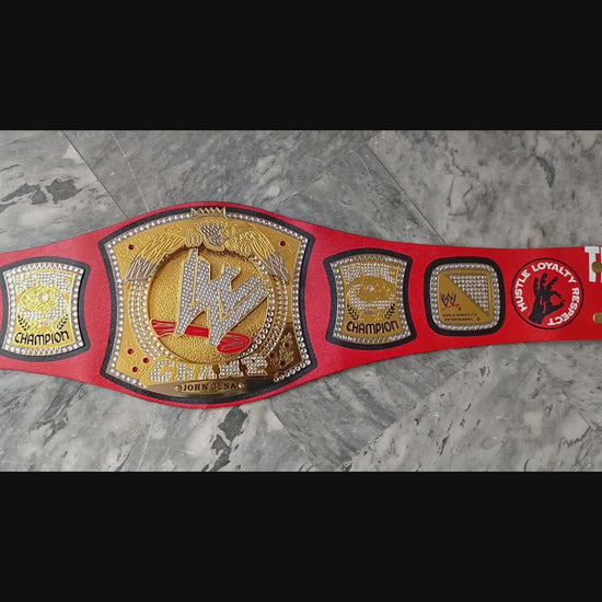 John Cena Spinner Wrestling Championship Belt Replica Gold | Mirza Industries