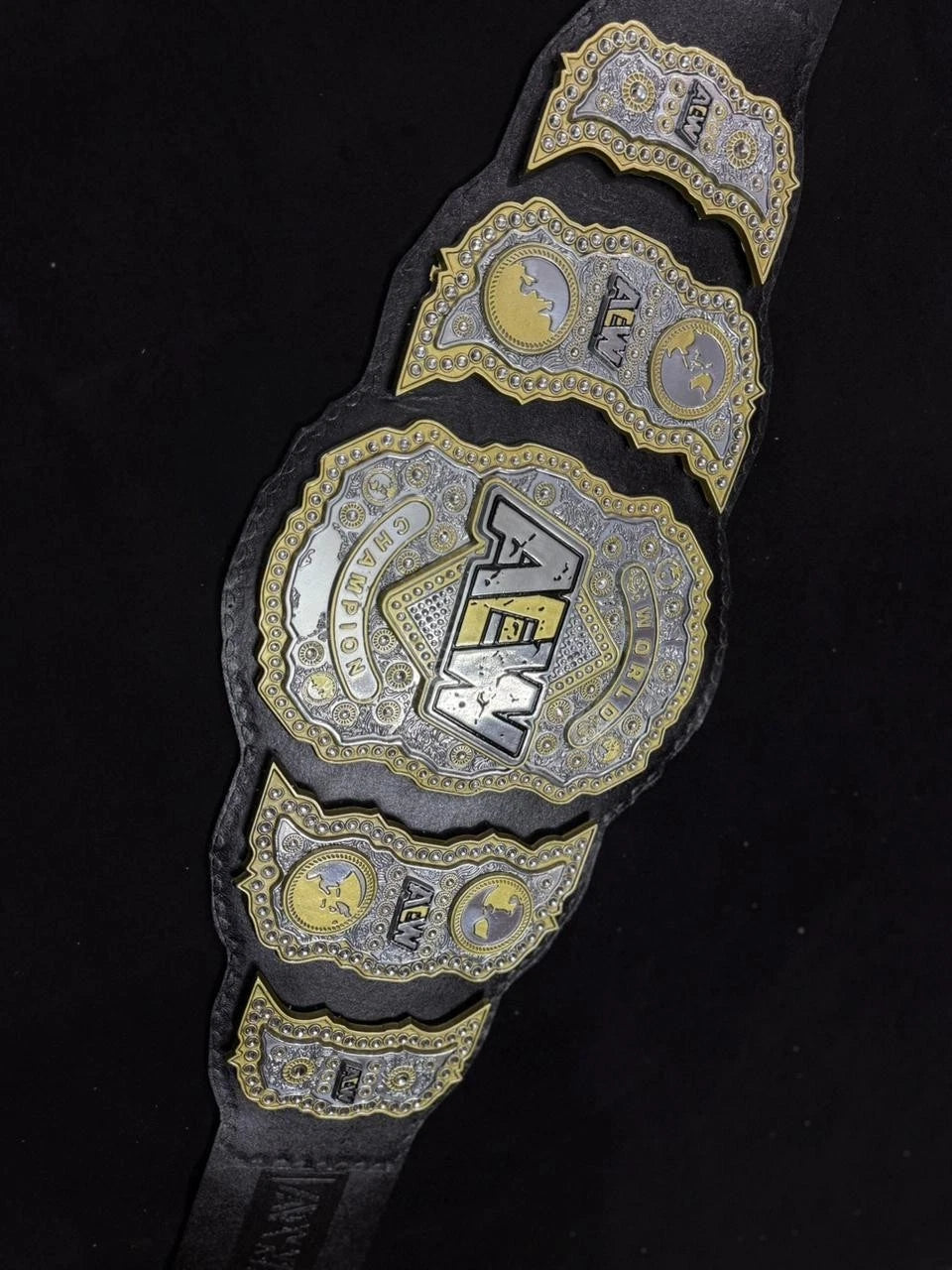 AEW Wrestling Championship Replica Title Belt 6mm Zinc Triple Layer Diecast