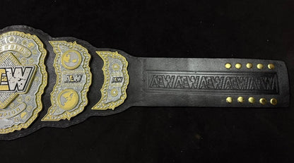 AEW Wrestling Championship Replica Title Belt 6mm Zinc Triple Layer Diecast