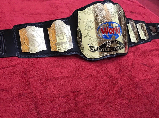 WWF Tag Team Wrestling Replica Title Belt Gold Edition | Mirza Industries