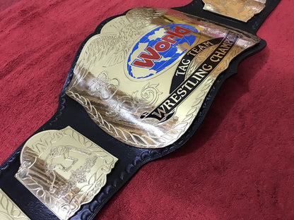 WWF Tag Team Wrestling Replica Title Belt Gold Edition | Mirza Industries