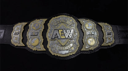 AEW Wrestling Championship Replica Title Belt 6mm Zinc Triple Layer Diecast