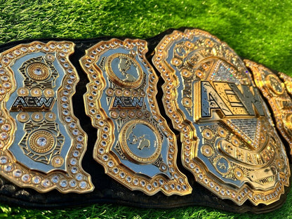 AEW Wrestling Championship Replica Title Belt CNC HD 4 Layers Stacked