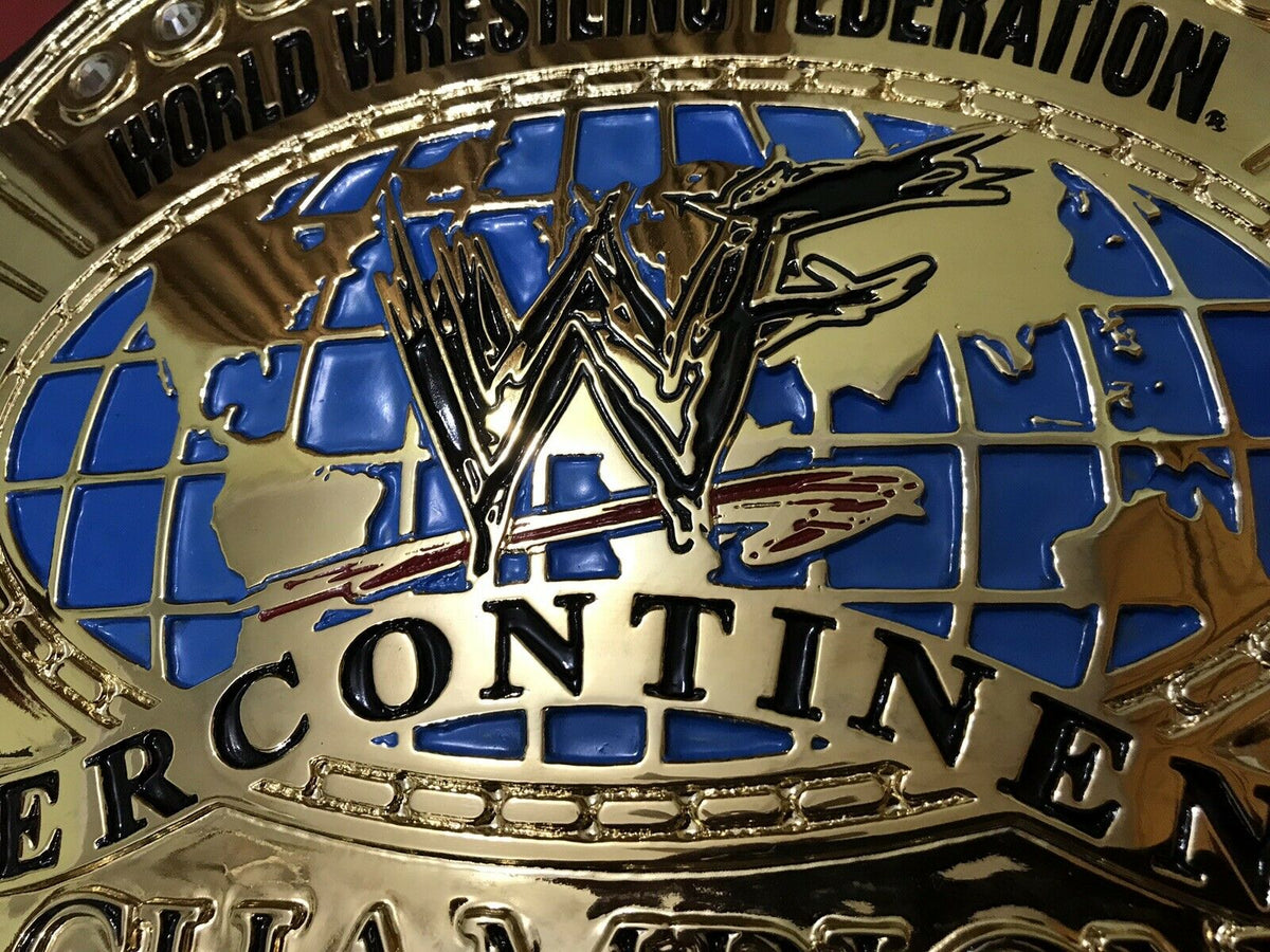 WWF Intercontinental Oval 24K Gold Championship Belt