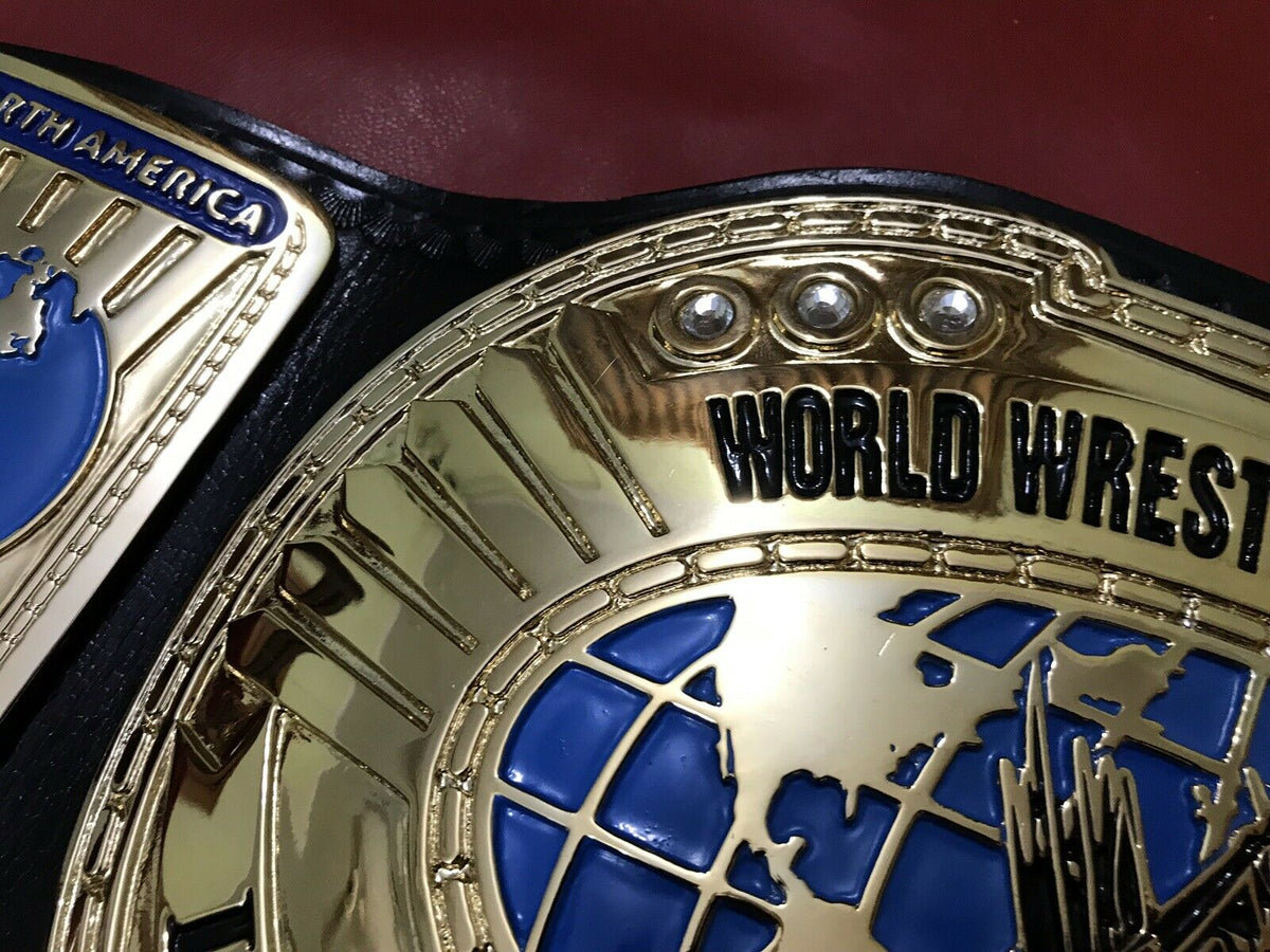 WWF Intercontinental Oval 24K Gold Championship Belt