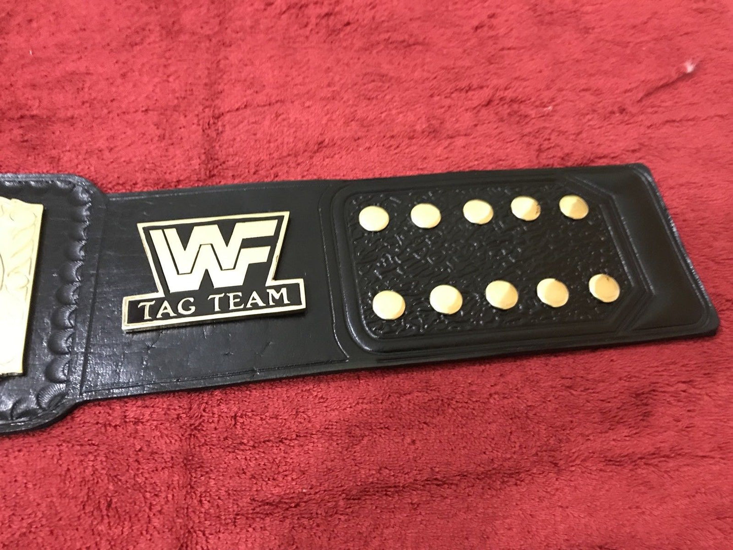 WWF Tag Team Wrestling Replica Title Belt Gold Edition | Mirza Industries