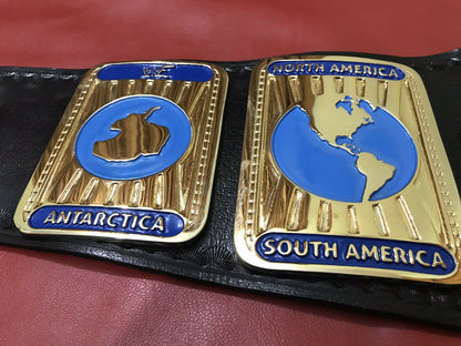 WWF Intercontinental Oval 24K Gold Championship Belt