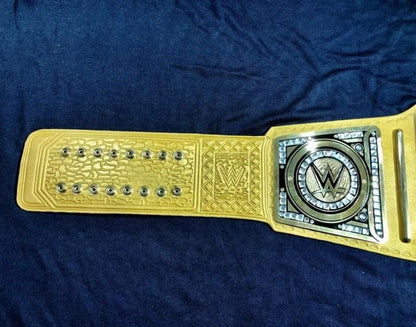 WWE WORLD HEAVYWEIGHT CHAMPIONSHIP BELT GOLD STRAP BRASS METAL
