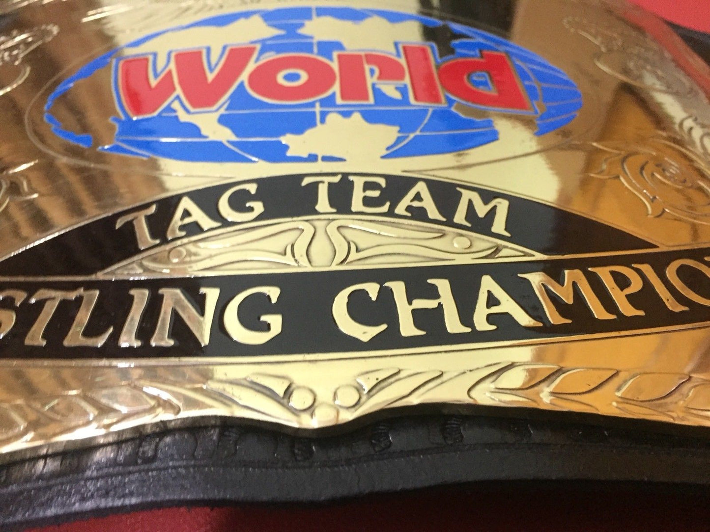 WWF Tag Team Wrestling Replica Title Belt Gold Edition | Mirza Industries
