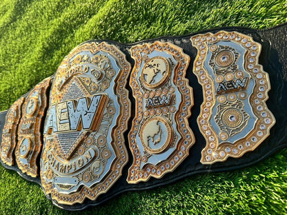 AEW Wrestling Championship Replica Title Belt CNC HD 4 Layers Stacked