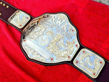 NWA Big Gold Heavyweight Wrestling Championship Replica Belt