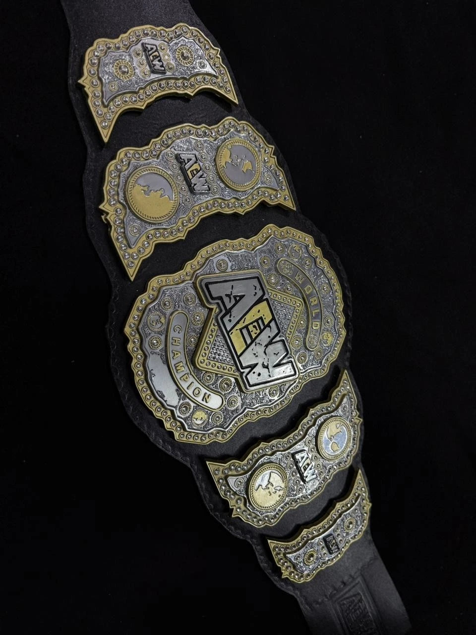 AEW Wrestling Championship Replica Title Belt 6mm Zinc Triple Layer Diecast