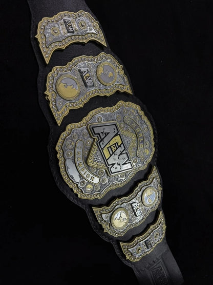 AEW Wrestling Championship Replica Title Belt 6mm Zinc Triple Layer Diecast