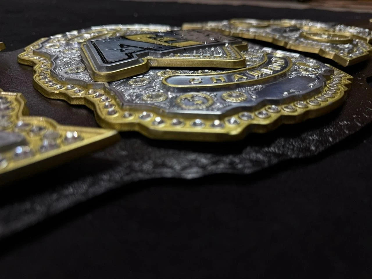 AEW Wrestling Championship Replica Title Belt 6mm Zinc Triple Layer Diecast