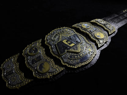AEW Wrestling Championship Replica Title Belt 6mm Zinc Triple Layer Diecast