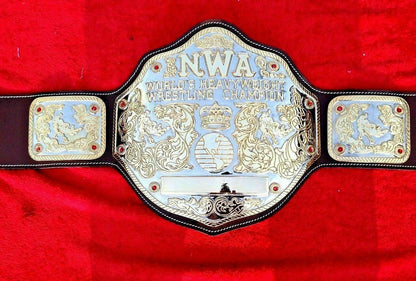 NWA Big Gold Heavyweight Wrestling Championship Replica Belt
