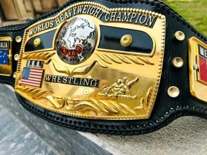 NWA DOMED GLOBE WORLD HEAVYWEIGHT CHAMPIONSHIP REPLICA BELT