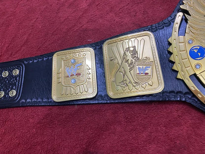 WWF Big Eagle Attitude Era Wrestling Championship Replica Title Belt CNC 24k Gold