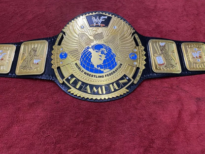 WWF Big Eagle Attitude Era Wrestling Championship Replica Title Belt CNC 24k Gold